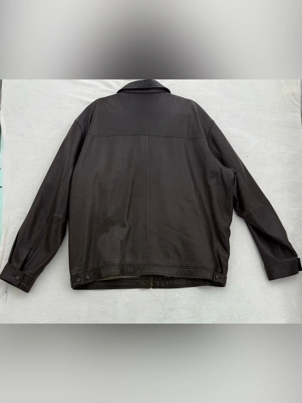 Vintage 90’s Polo Ralph Lauren (2XL) Dark Brown Soft 100% Leather Jacket